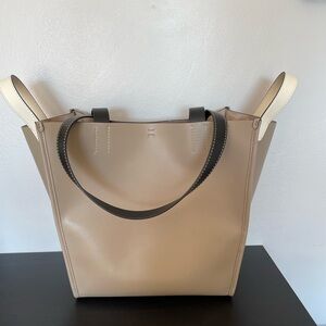 Proenza Schouler Mercer XL tote in taupe and black